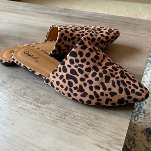 Cheetah Print Mules